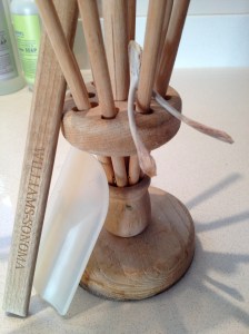 Last but not least: the "wish bone" set to dry