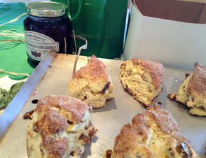 Traditional Scones for St. Patrick's day