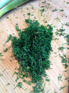 Freshly chopped dill