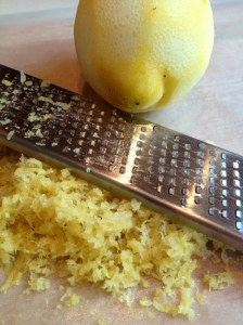 Fresh lemon zest