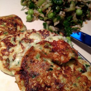 Gluten Free Zucchini Pancakes with Mint and&nbsp;Feta