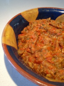 Aubergine and Tomato Spread