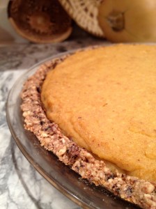 Pumpkin Pie with Fig Newton Crust
