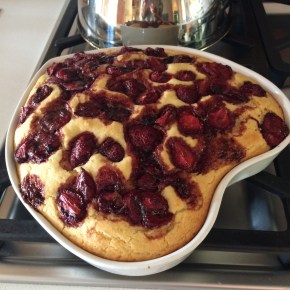 Gluten Free Roasted Strawberry Buttermilk&nbsp;Cake